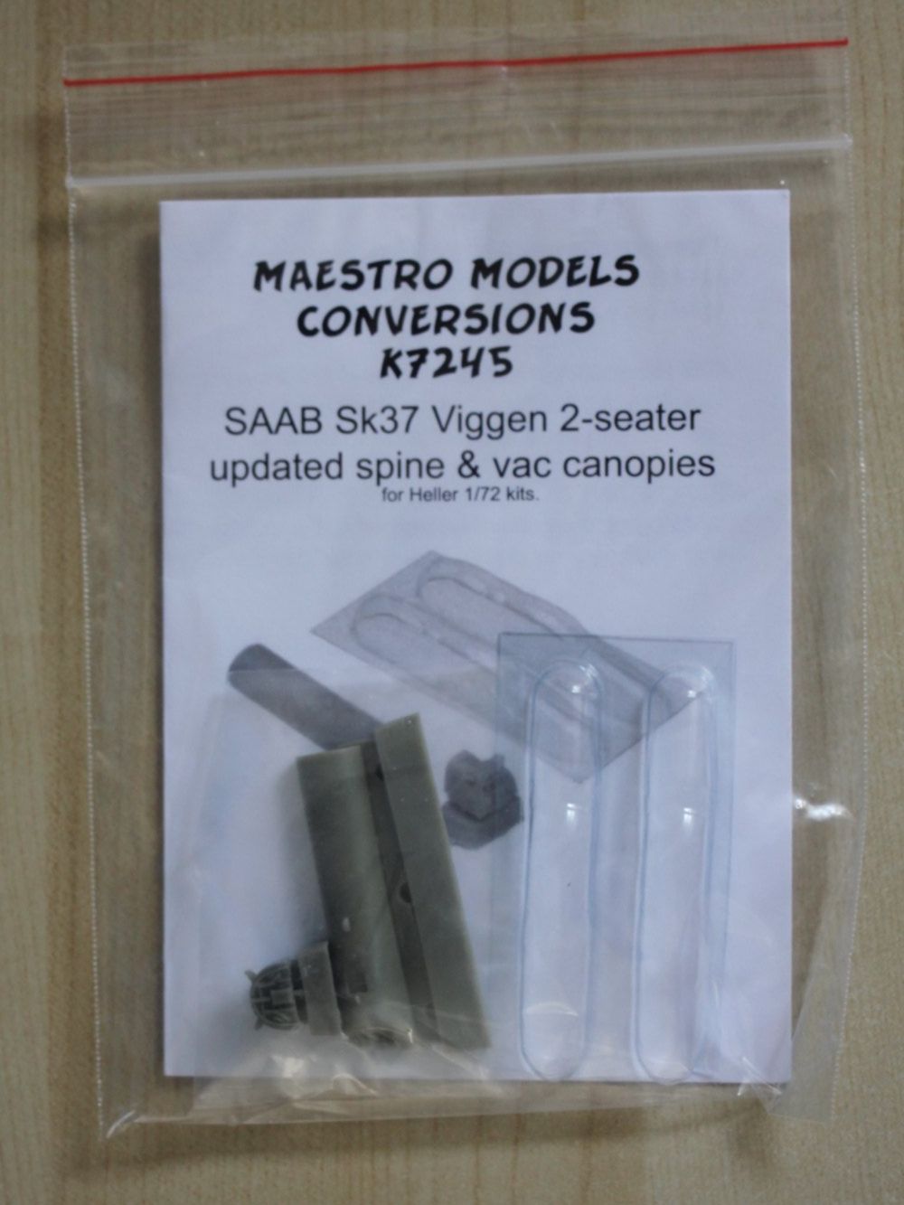 Modellbausätze & Standmodelle: Conversion 1:72 - SAAB Sk37 Viggen 2-seater – Neu (gemäss Beschreibung) aus Koppigen von F4Fan