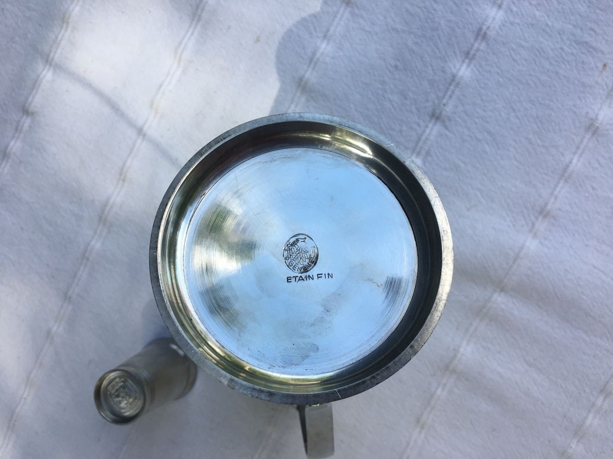 Sigg Geschirrsets: Zinn-Service Set: Krug, Tablett & 6 Becher – Gebraucht aus Kreuzlingen von daverbr7 2
