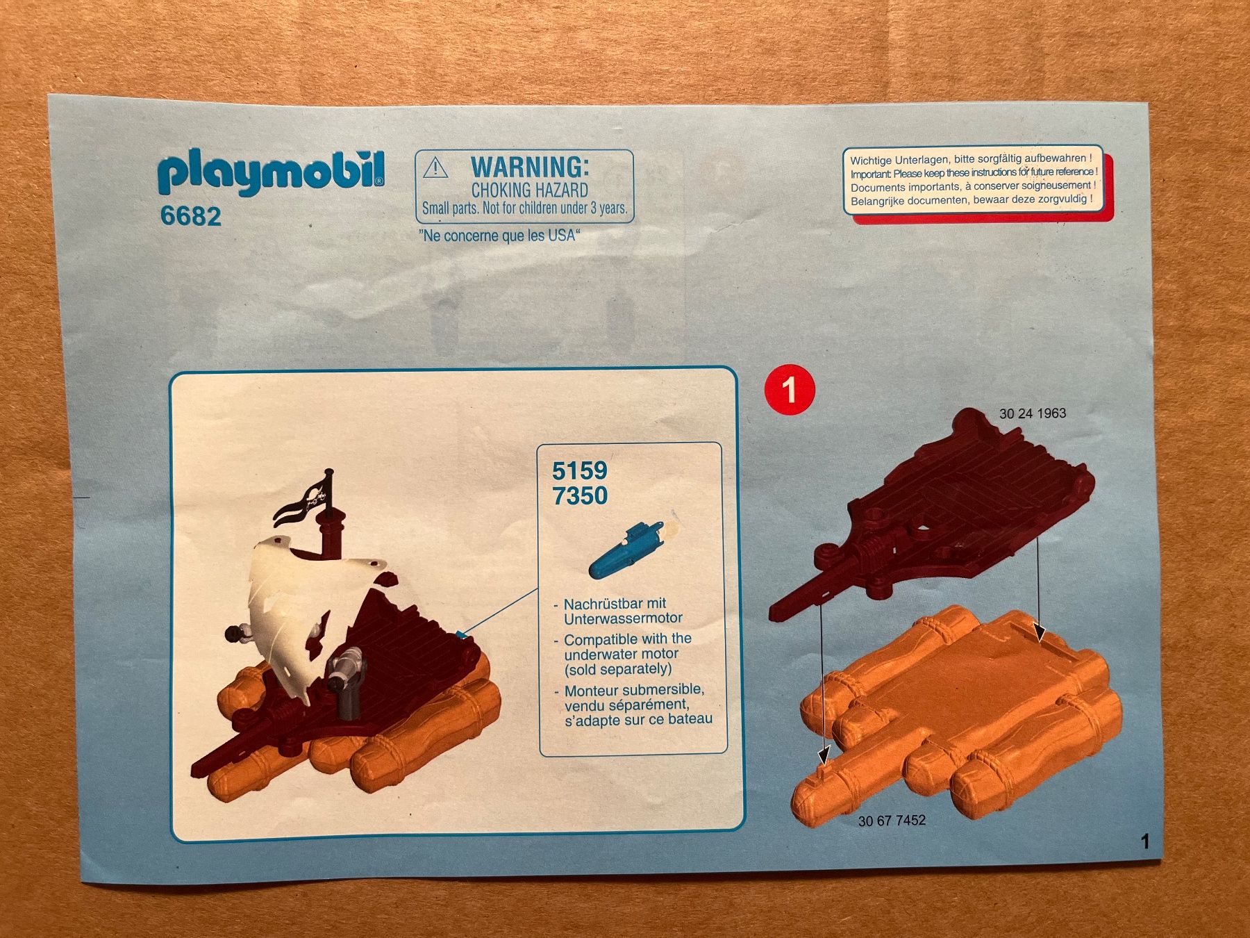 Playmobil Giocattoli: Playmobil 6682 Piratenfloss – Usato da Wangen b. Olten venduto da Bruderfrank 3