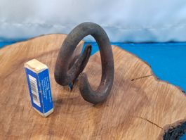 1 antikes Ketten Notglied, 9.7cm, Schmiedeisen (3492#AEW0)