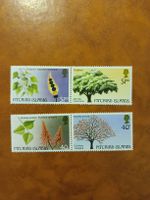 Timbres rares des îles Pitcairn, arbres tropicaux! (54)