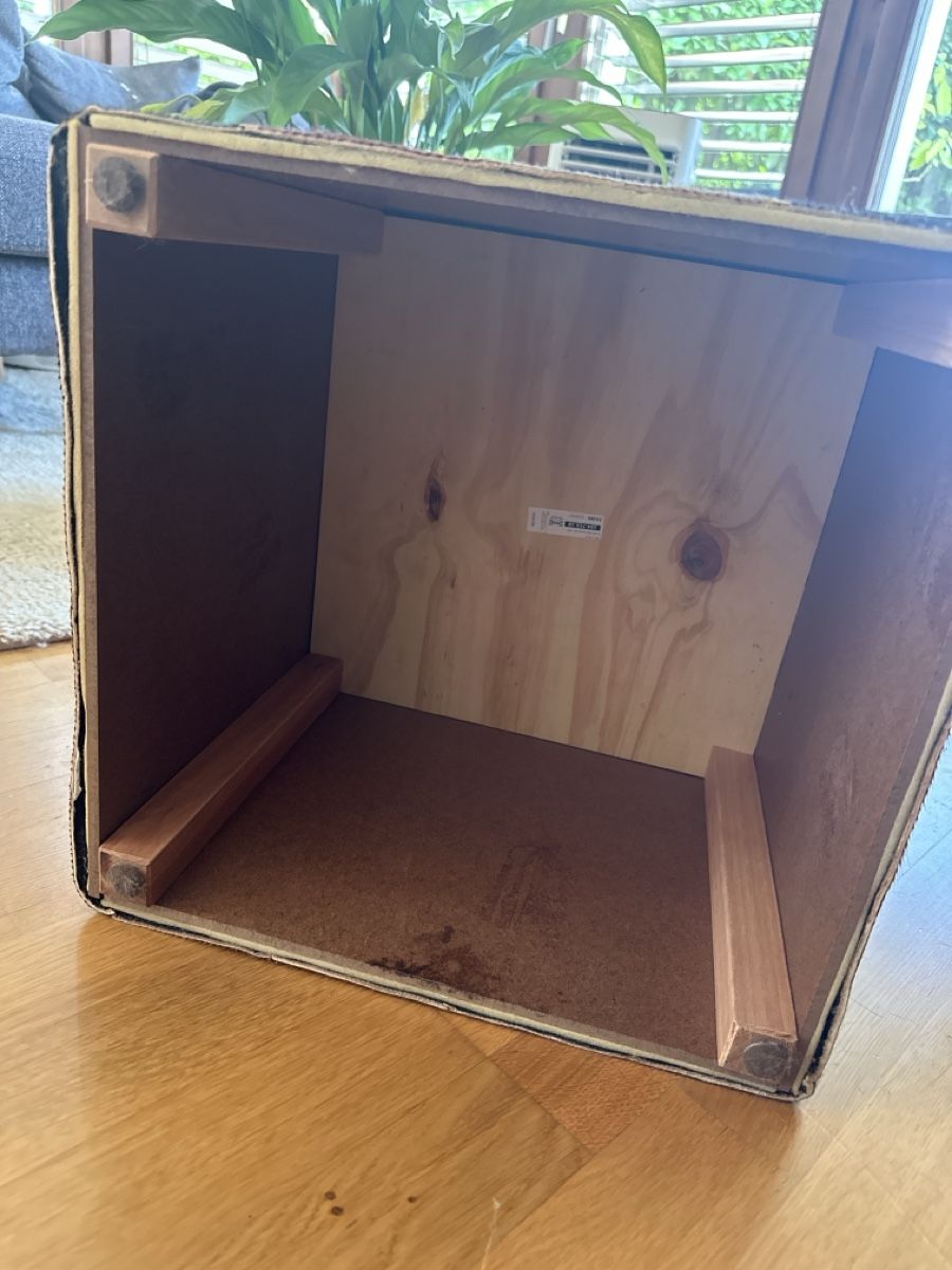Ikea Hocker: Hocker Kuhfell IKEA JULARP – Neu (gemäss Beschreibung) aus Volketswil von julena2910 2