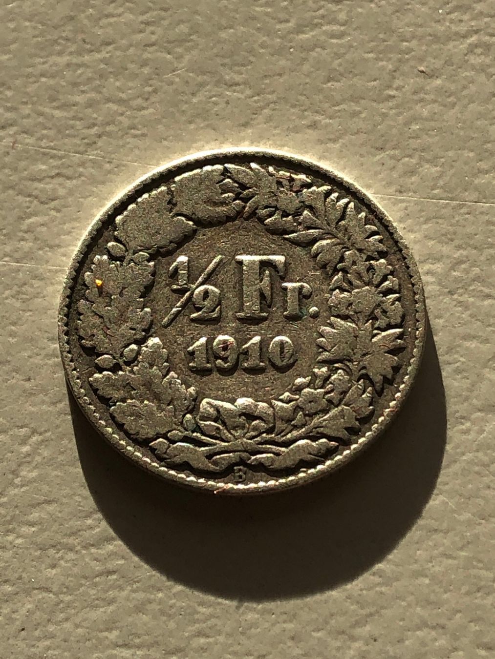 Alle Münzen: 50 Rp. 1910 – Gebraucht aus Schötz von Odpa