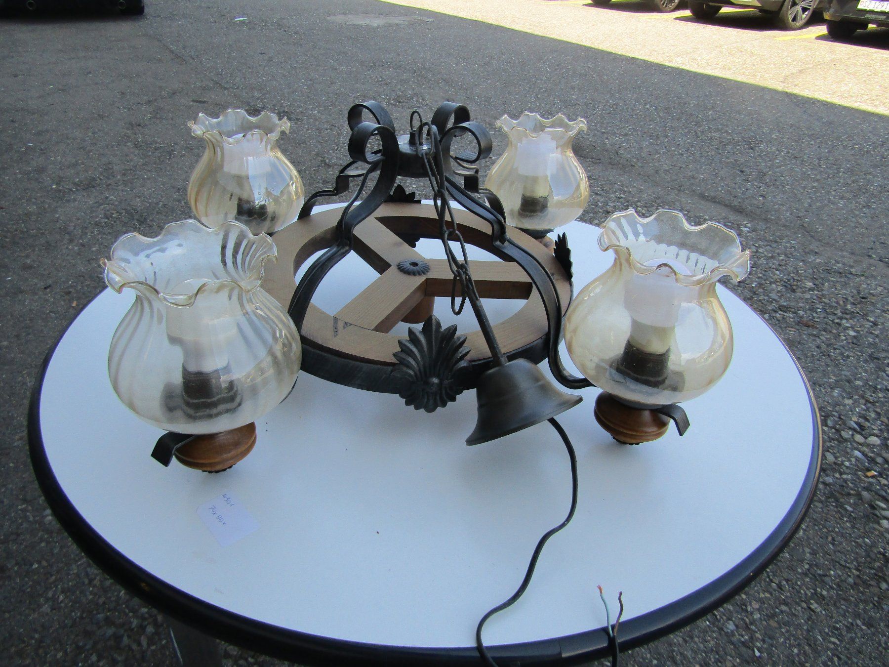 Lustres & lampes de plafonds: Westernlampe Deckenlampe Wagenrad Design – D'occasion à Wädenswil par tome70 3