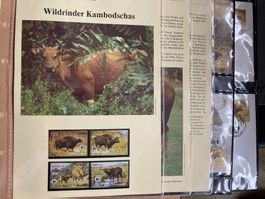 Kambodscha 1986 Satz WWF Wildrinder Kapitel vollständig