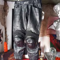 Motorradhose Leder von Polo Grösse 54
