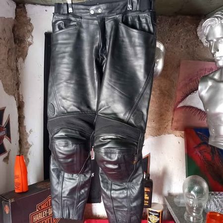Motorradhose Leder von Polo Grösse 54
