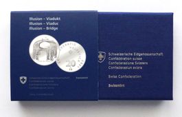 20 Fr. 2021 - ILLUSION - VIADUKT - Polierte Platte / proof !