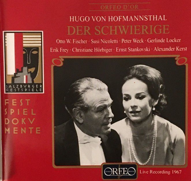 CDs: Hugo von Hoffmannsthal - Der Schwierige – Gebraucht aus Grüningen von azulblanco