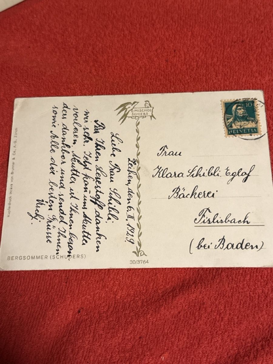 Cartoline postali: Ak schuders rar – Usato da St. Antönien venduto da and_75rc 1