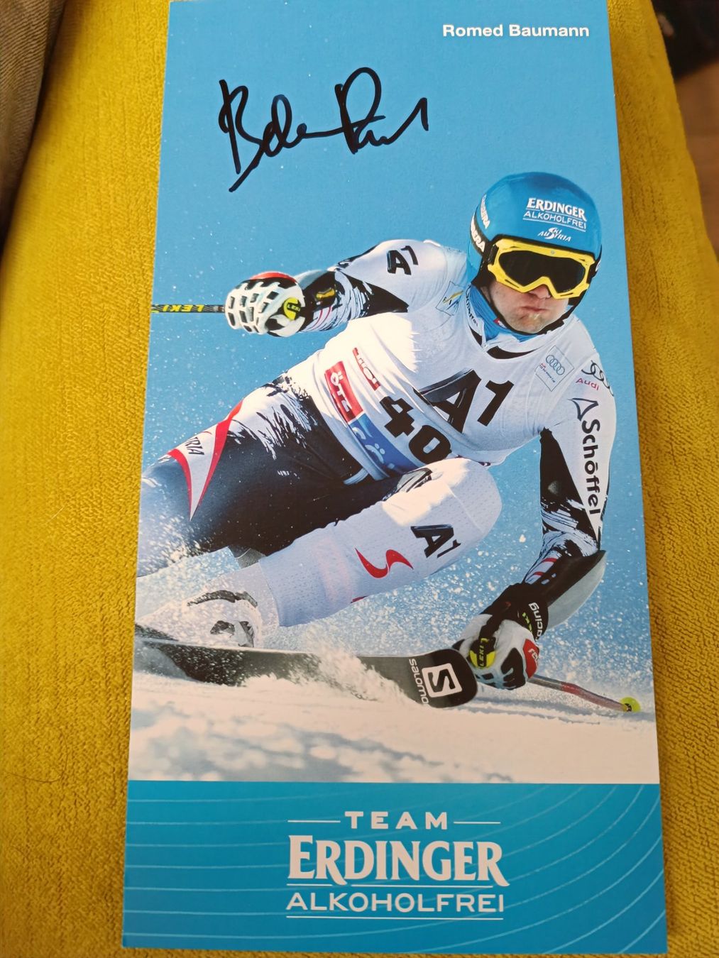 Autographes: Romed Baumann - Ski - 2x WM Silber – D'occasion à Menziken par Autogramme
