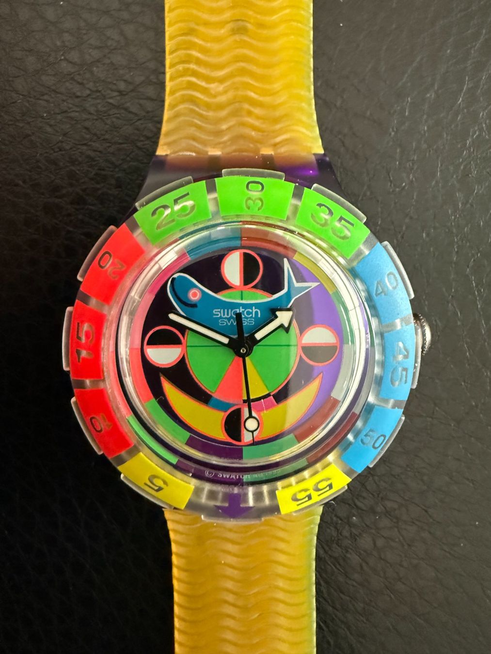 Swatch Orologi: Swatch Scuba  COLOR WHEEL  1994   SDV101 – Nuovo (secondo la descrizione) da Subingen venduto da ArtBead