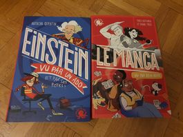 Lot de 2 BD Einstein et le Manga vus par des ados!