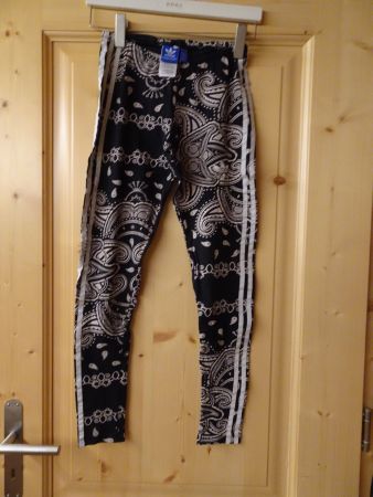 ADIDAS Sport Tight schwarz-weiss Gr. XS - 260255
