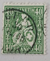 Nr 34 Sitzende Helvetia Kat. 100.-