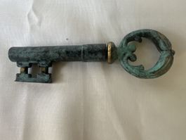 Schöner Schlüssel Korkenzieher patiniert 14cm Deko Bar Retro