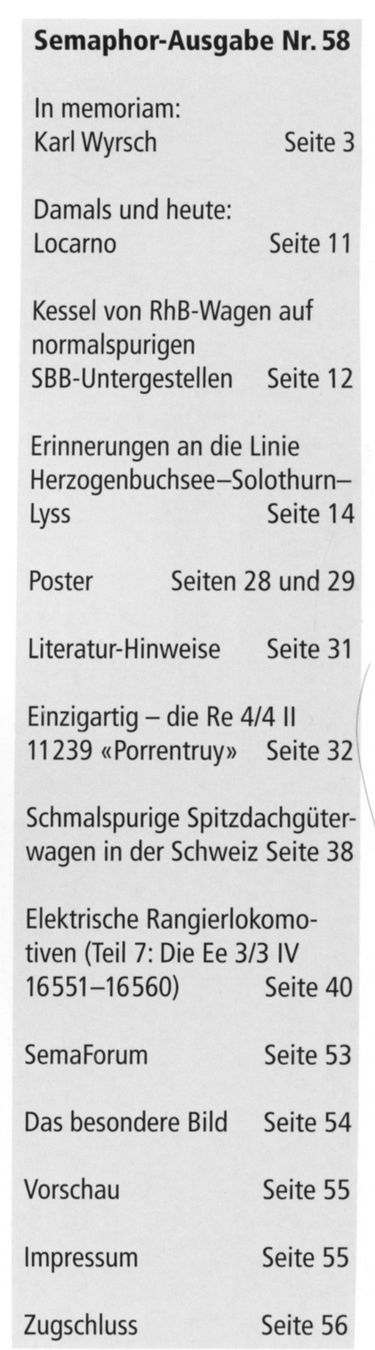 Riviste & Magazine: Semaphor Klassiker der Eisenbahnen Nr. 58 Sommer 2018 – Usato da Köniz venduto da vasco013 1