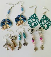 Schmuck Set 5Paar  Glitzernde  Ohrringe  Neu