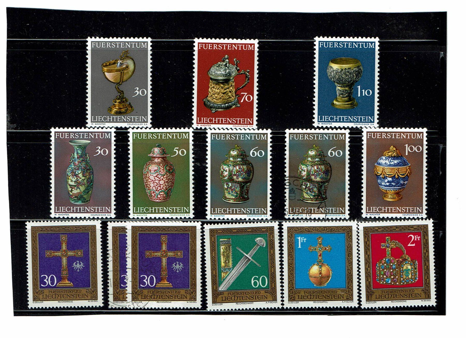 Tutti i francobolli: Briefmarken Liechtenstein 1973,74, 75 – Nuovo (secondo la descrizione) da Gümligen venduto da karoe-be