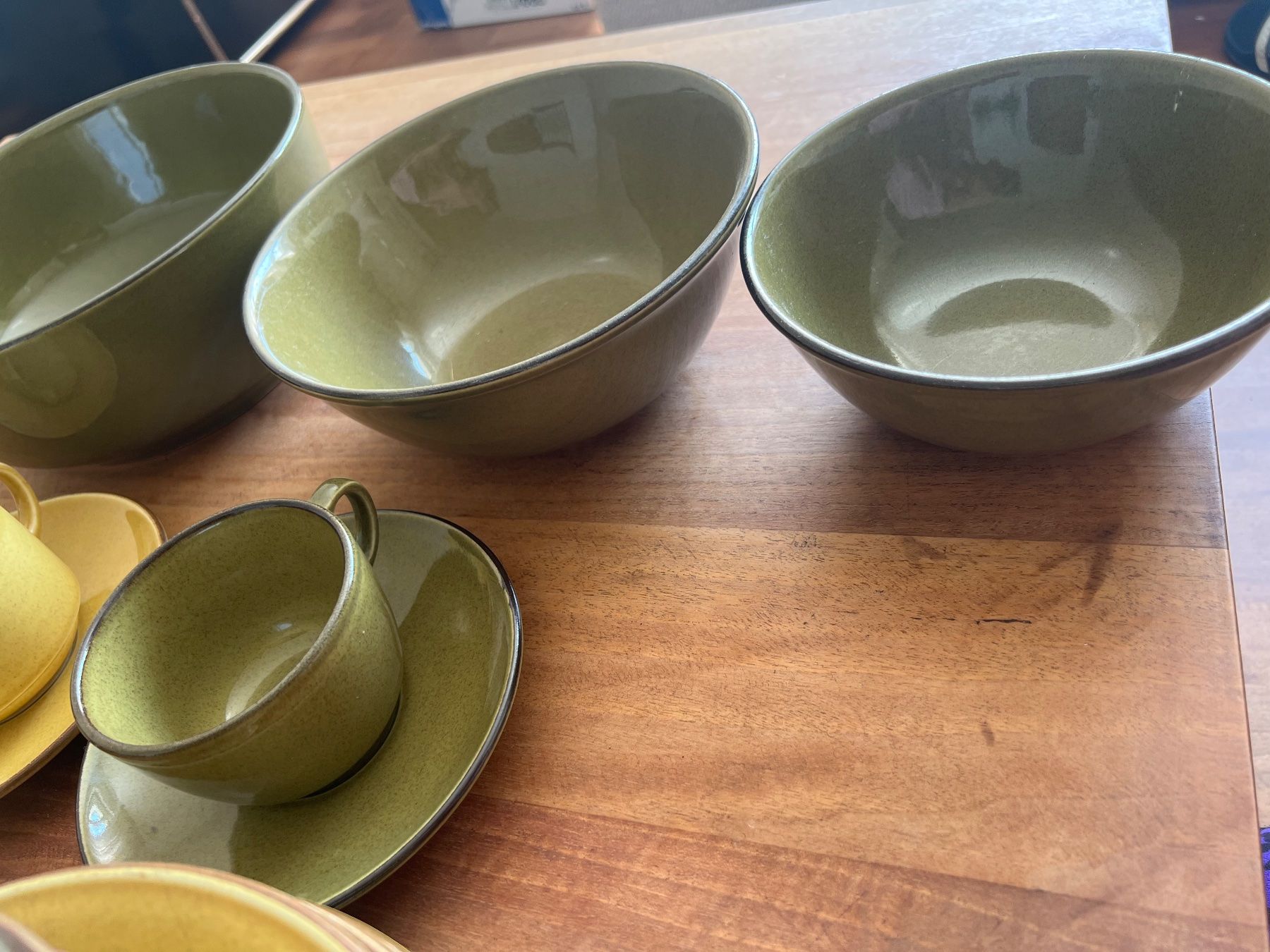 Rössler Set di piatti: Rössler Geschirrset 22 Teile Senf /Olive – Usato da Jona venduto da Sariksa 4