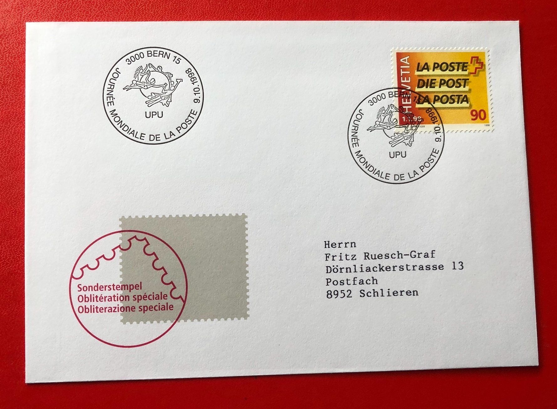 Tutti i francobolli: FDC 1998  CH – Usato da Aarau venduto da Billa007