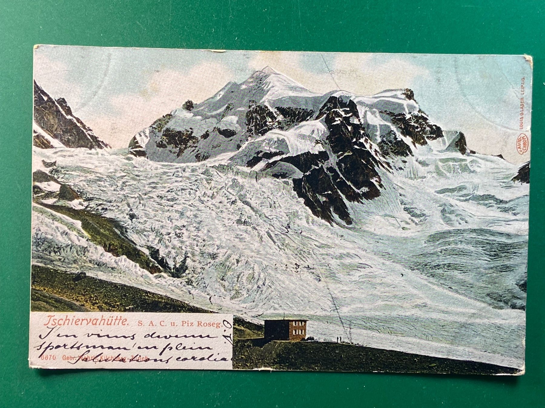 Ansichtskarten: Tschiervahütte S.A.C. – Gebraucht aus Steg VS von _vinci_