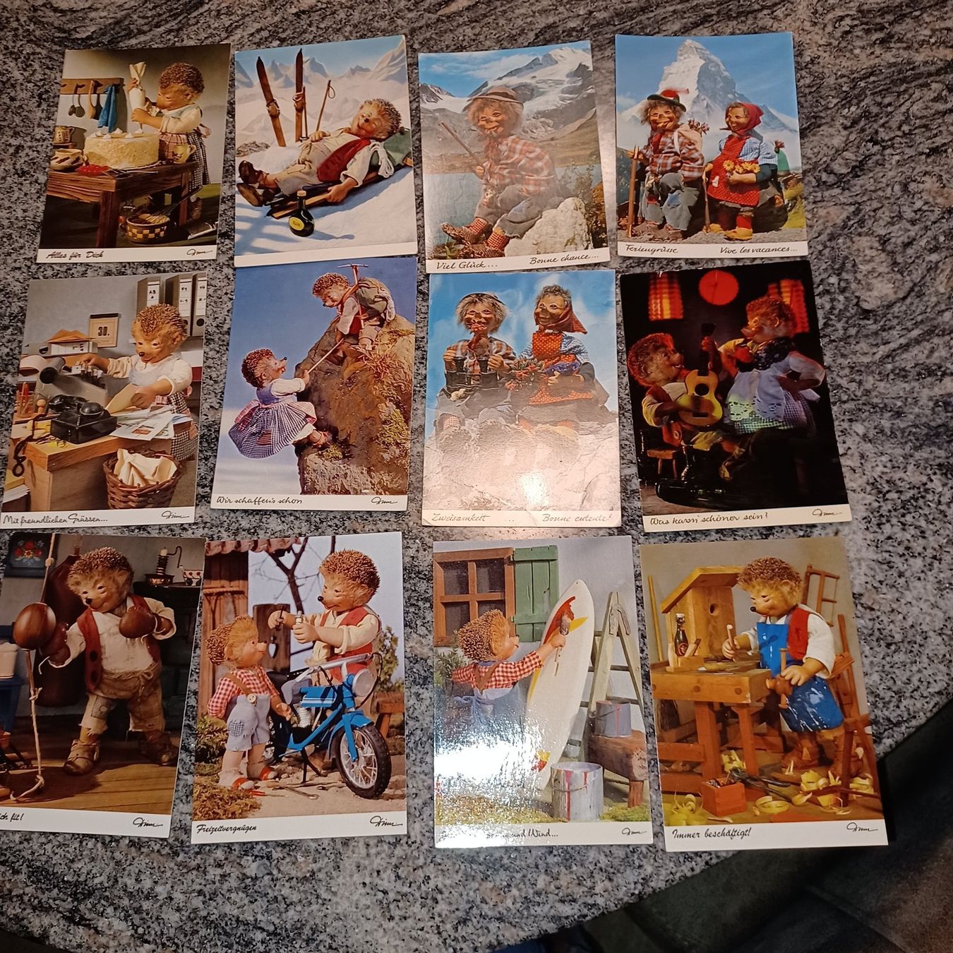 Cartoline postali: Sammlung Steiff Mecki 61  farbige lustige  Ansichtskarten – Usato da Abtwil SG venduto da luupsy 2