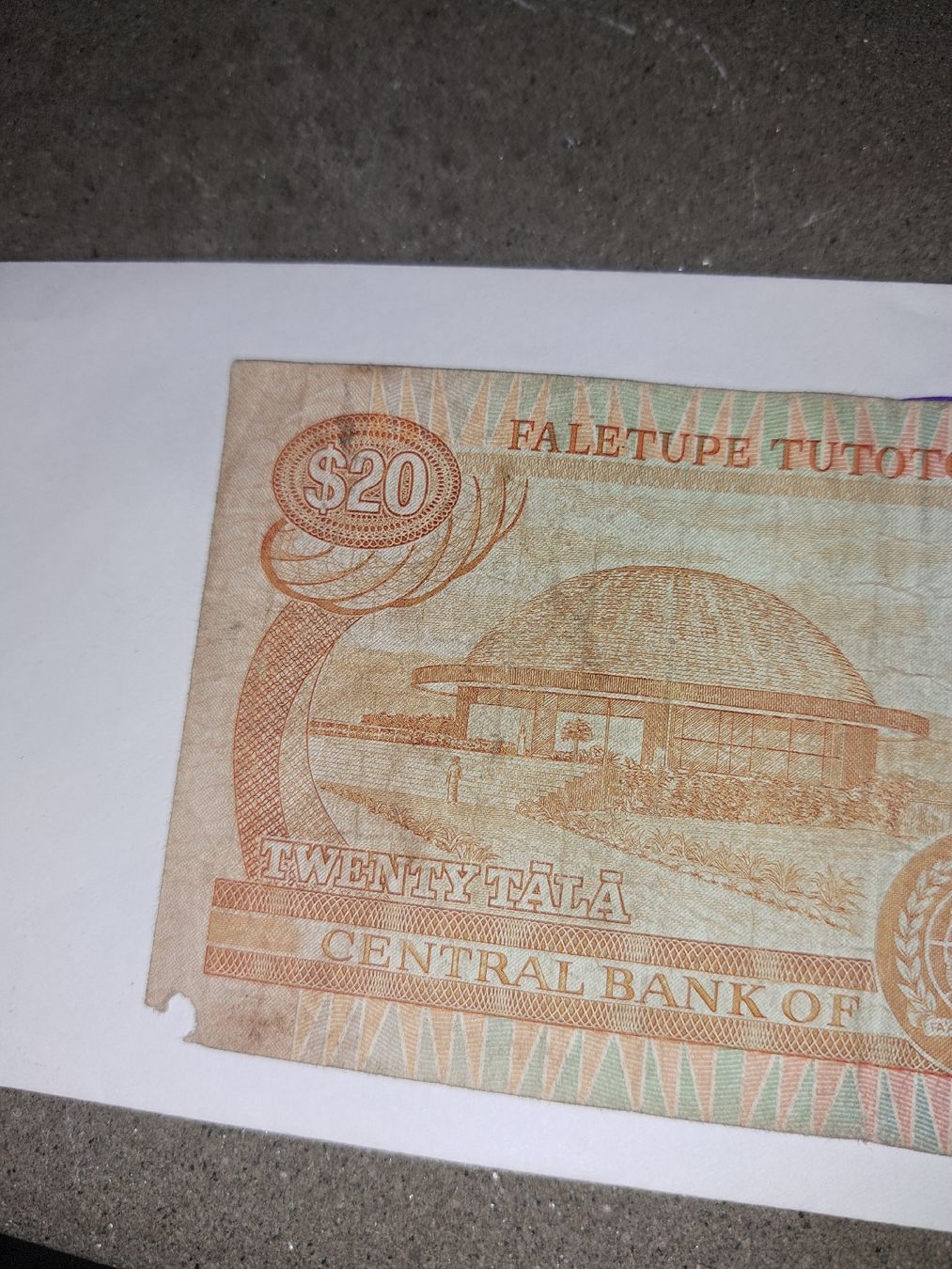 Billets de banque: Samoa 20 Tala Banknote,  – D'occasion à Kölliken par Upcycling-by-Mc-TAM 3