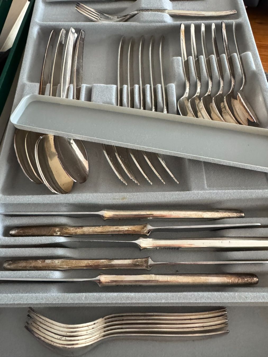 Bestecksets: Besteck-Set, versilbert. sehr alt, gemäss Bilder – Gebraucht aus Wald ZH von VSHarper2004 8
