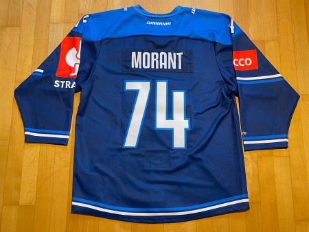 #74 Morant ZSC Hockey Match Worn Jersey 2021/22 Sz XL