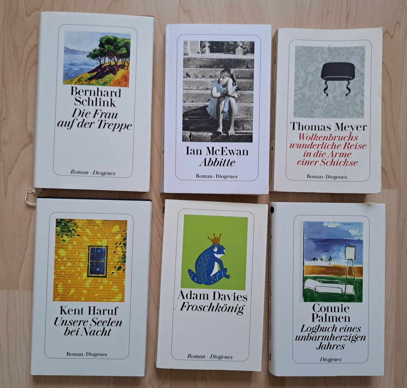 Bücher: 6x Romane, Diogenes, gemischt – Gebraucht aus Basel von Patiscat
