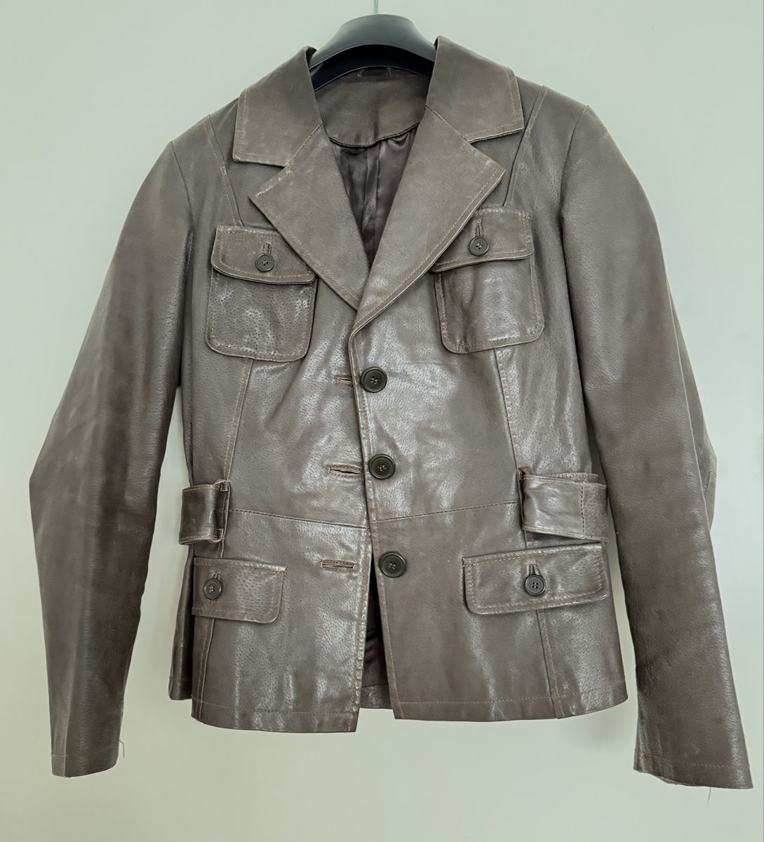 Giacche: Stylish Brown Leather Jacket – Usato da Zollikerberg venduto da MK-13