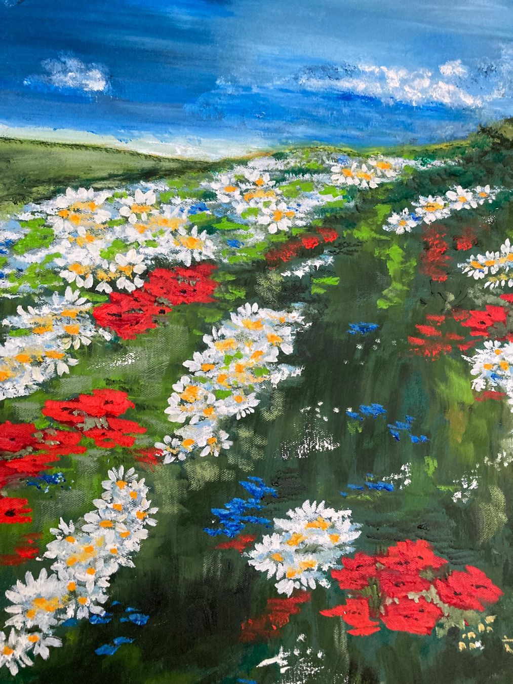 Gemälde: Blumenwiese Gemälde – Neu (gemäss Beschreibung) aus Cham von Felha 3