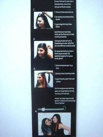 Parrucche: 7x bunte Clip-Haarsträhnen - neu – Nuovo e nell'imballaggio originale da Zofingen venduto da Justizia_01 3