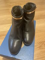 Leder Boot schwarz 37