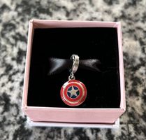 Pandora Charm NEU & OVP! 🛡️⭐️ Captain America - Marvel 🇺🇸