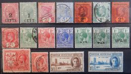 British Honduras Lot mit alten Werten IV
