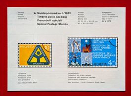 SONDERPOSTMARKEN PTT WERBUNG SATZ 511 -515 516 517 -519 1972