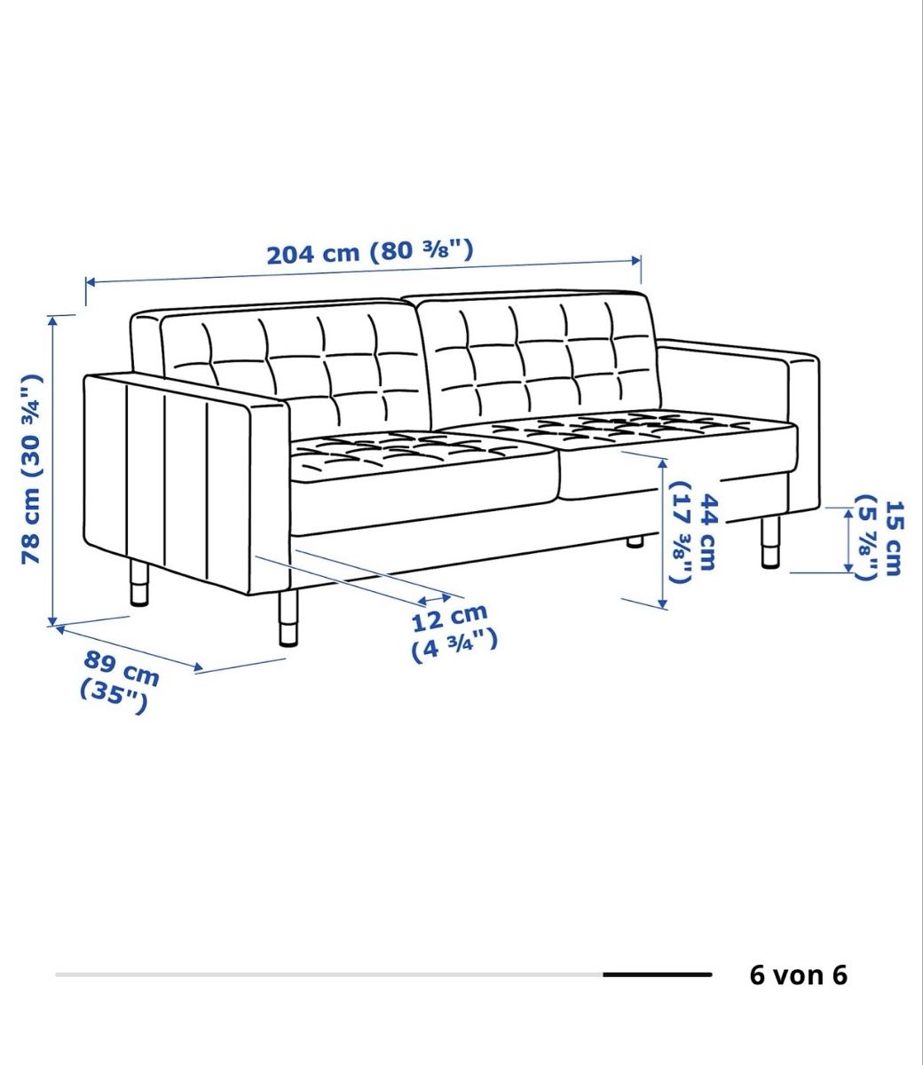 Divani: Grün-blaues 3er Sofa – Usato da Bern venduto da Josefineee 2