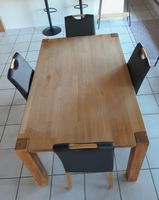Massiver Esstisch aus Holz –150 × 95 x 75 cm