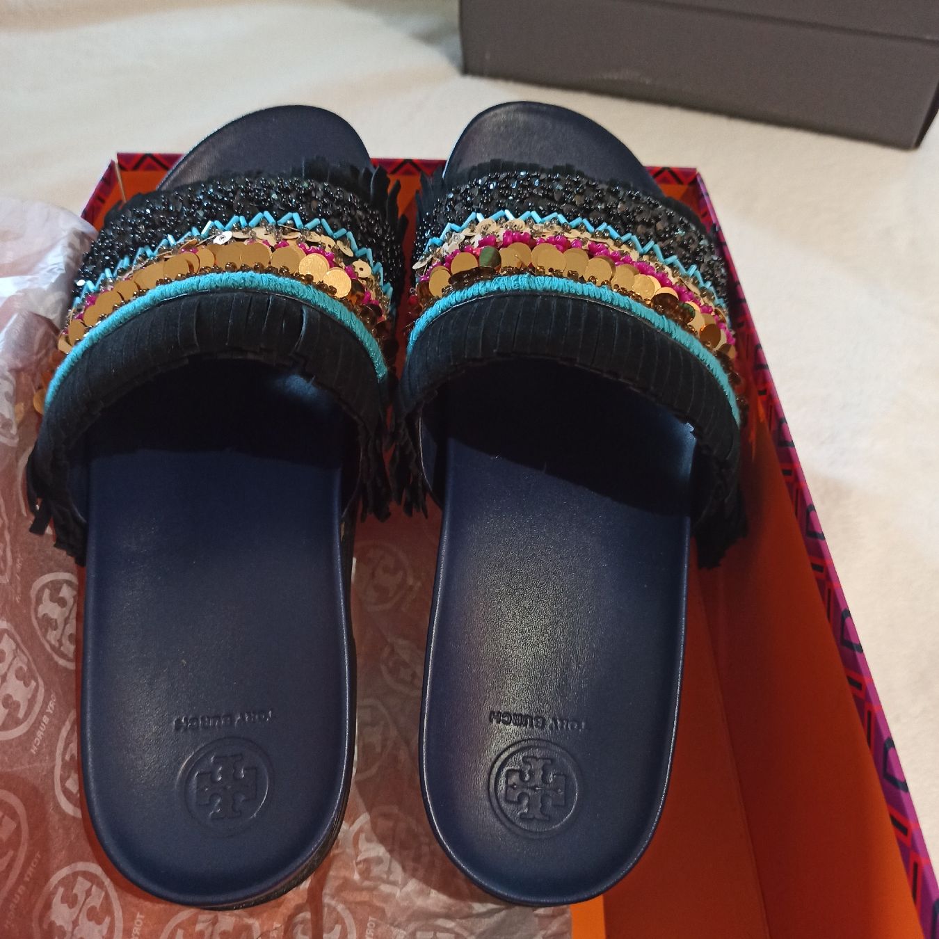 Scarpe da donna: Orginal Tory Burch Slide – Nuovo (secondo la descrizione) da Zürich venduto da mikosi 1