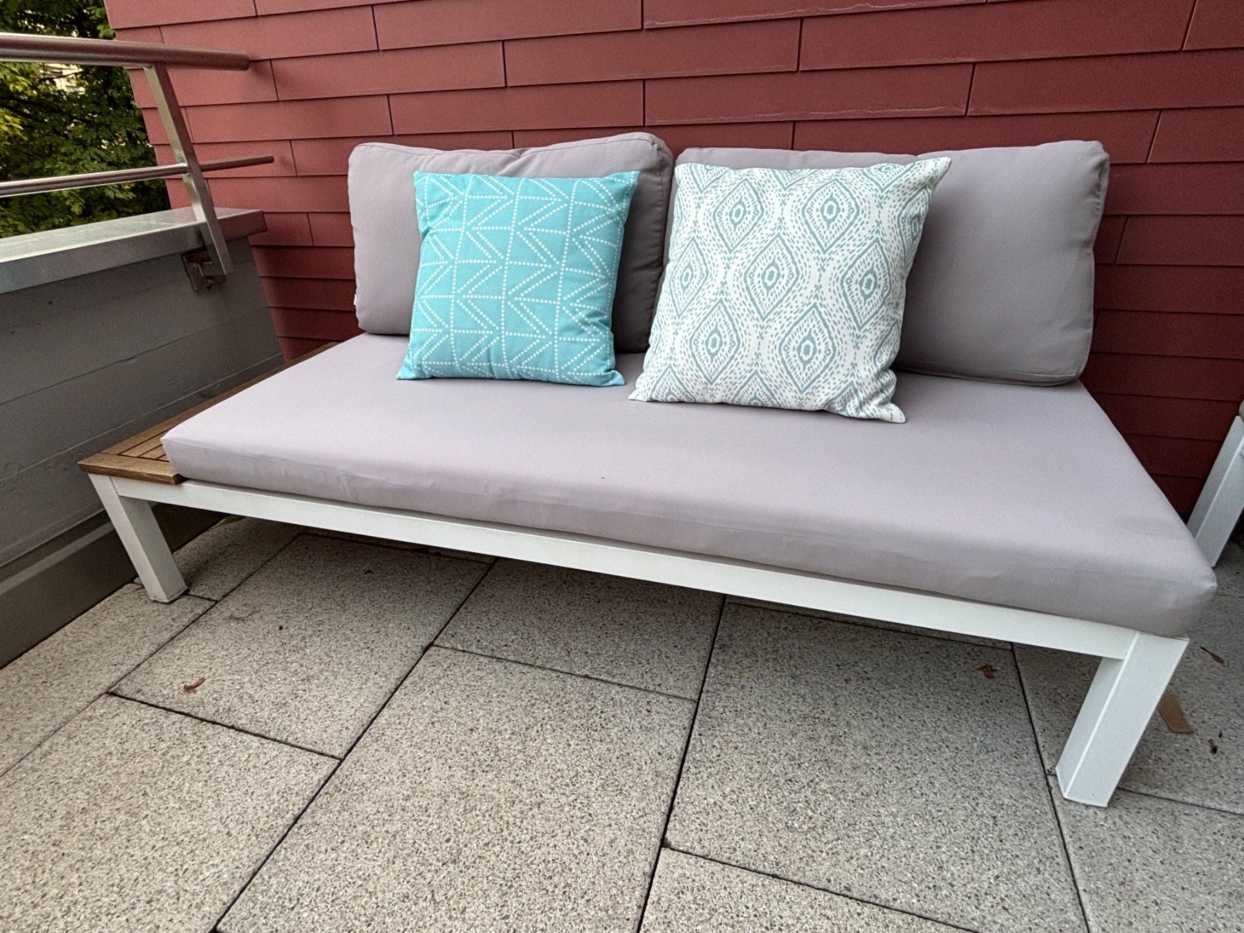 Divani: Garten Daybed von Depot hellgrau/weiss – Usato da Zürich venduto da Possem 3