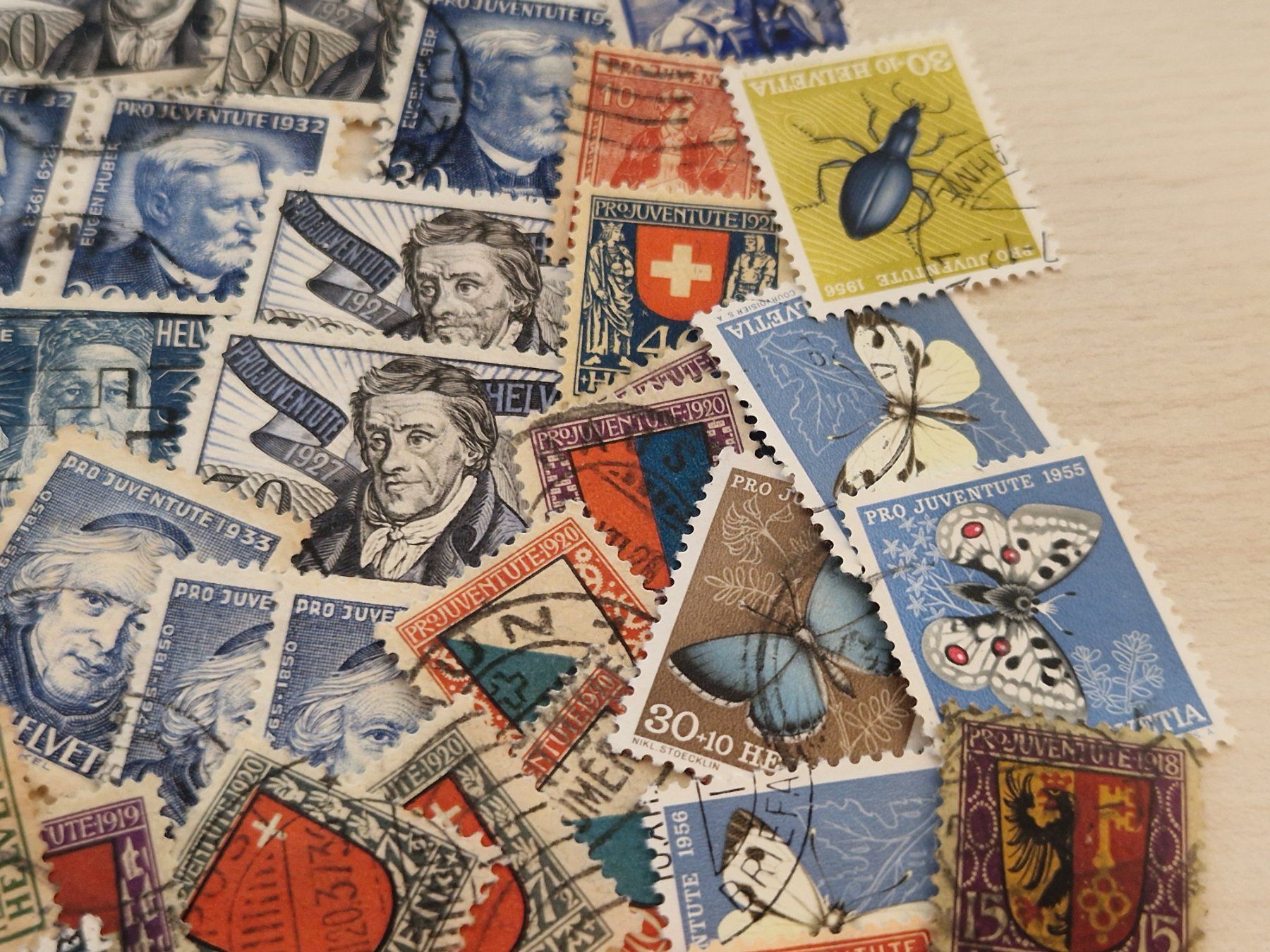 Alle Briefmarken: Ansammlung PJ, Top Kat, ab 1.- – Gebraucht aus Burgdorf von Glossy01 3