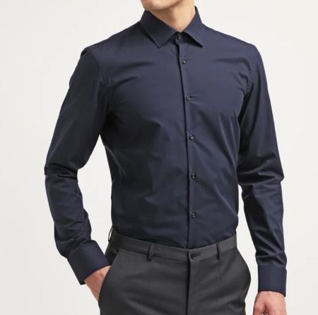 Hugo Boss Hemd in Dunkelblau