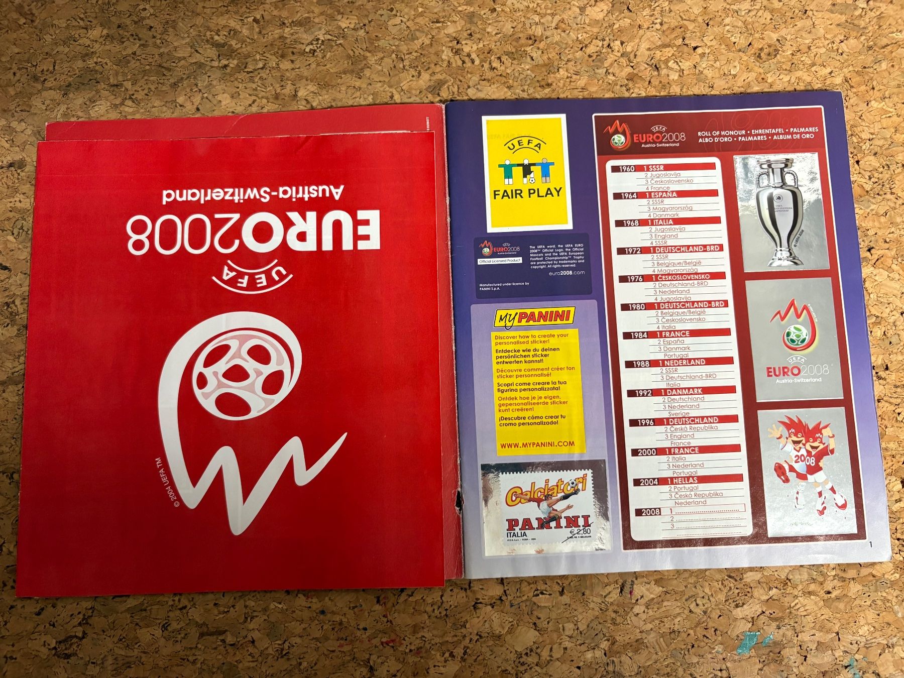 Panini Album: Panini Album Austria-Switzerland 2008 – Usato da Rudolfstetten venduto da Clodo1975 1