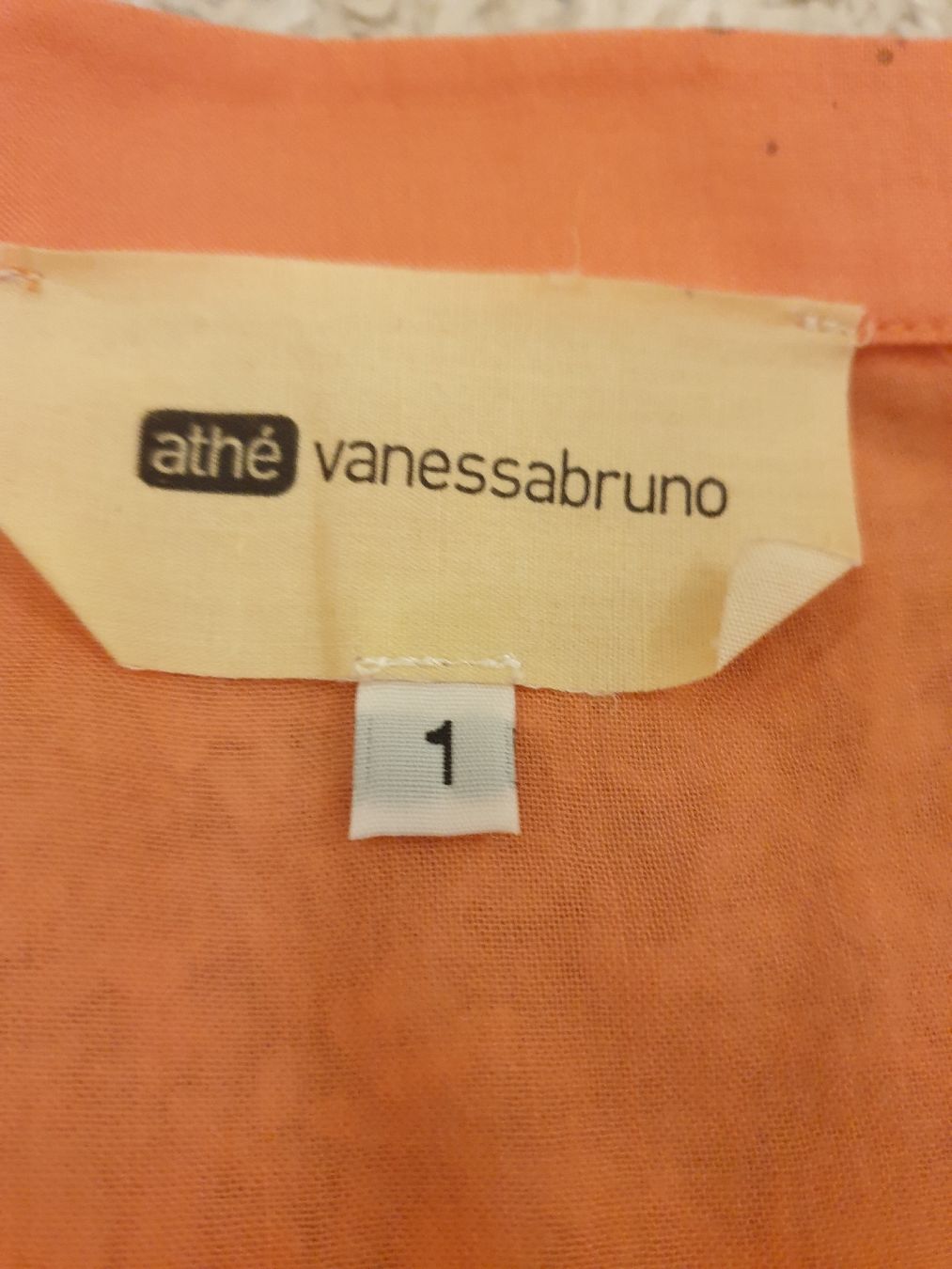 Vanessa Bruno Camicette: Blouse , 36, orange, 70%coton, 100%soie – Usato da Neuchâtel venduto da Verenas12 3