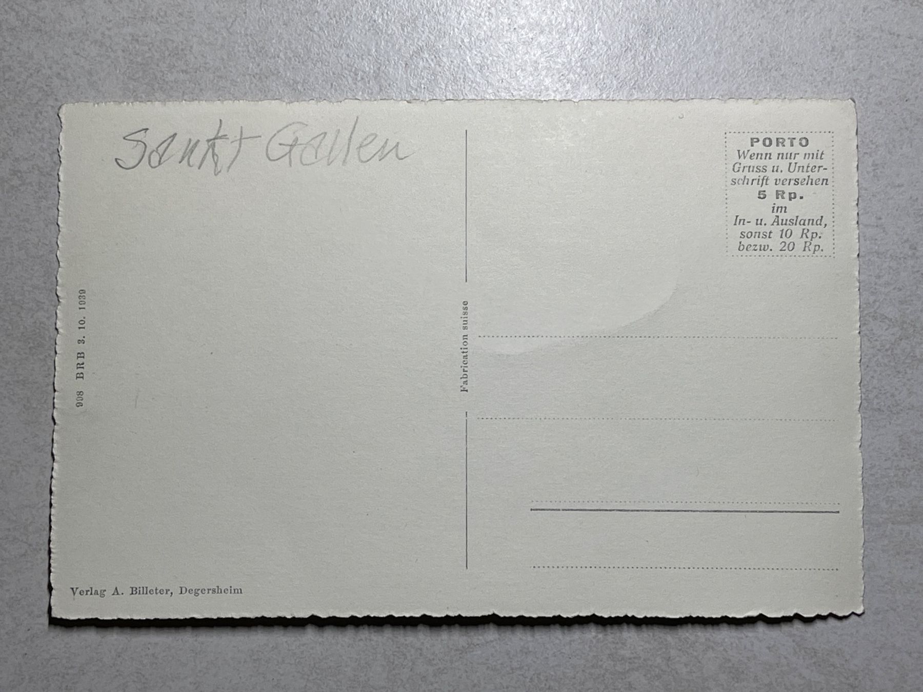 Cartoline postali: Ansichtskarte Degersheim, St. Gallen, – Usato da Strengelbach venduto da Aschatan5 1