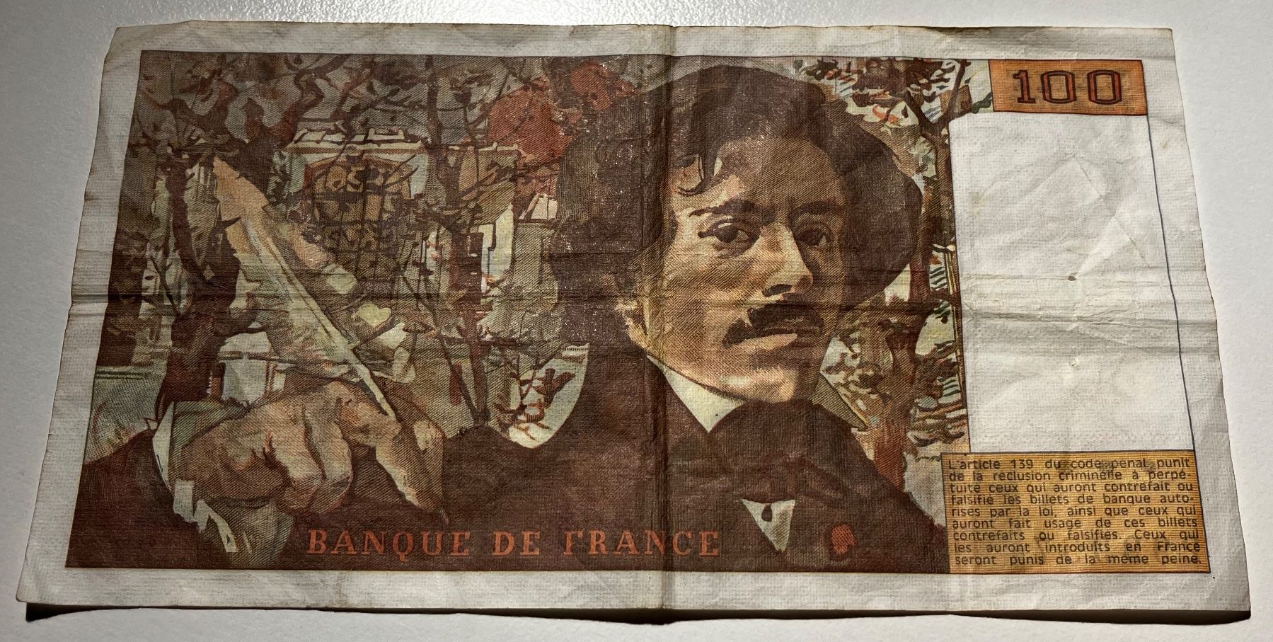 Banconote: Frankreich 100 Francs 1987 – Usato da Algetshausen venduto da Carrhard 1