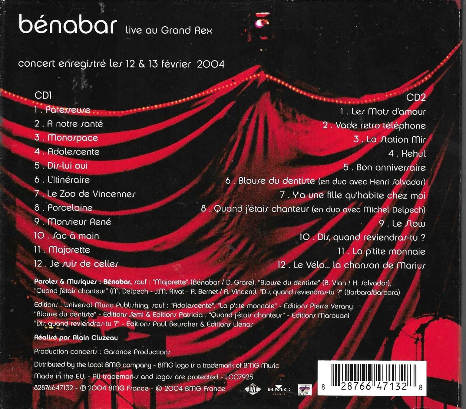 CD: Bénabar 2 CD's - Live au Grand Rex – Usato da Savagnier venduto da Ne2065 1