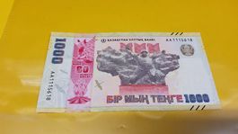 1000 Tenge Kasachstan Banknote - Seltenes Sammlerstück!